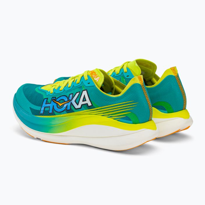 HOKA Rocket X 2 pantofi de alergare pentru bărbați albastru/galben 1127927-CEPR 4