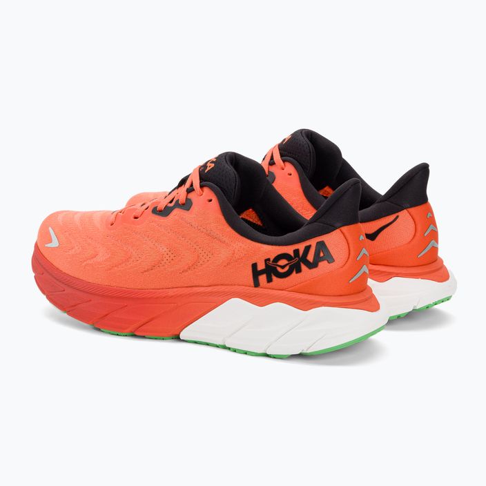 Pantofi de alergare pentru bărbați HOKA Arahi 6 flacără/negru 4