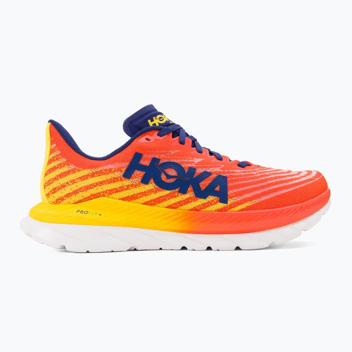Pantofi de alergare pentru bărbați HOKA Mach 5 flame/dandelion 2