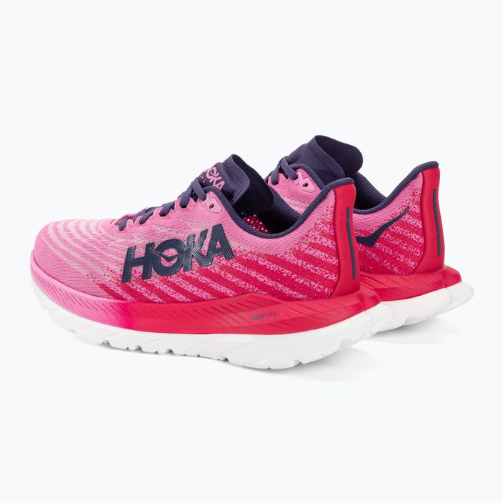 Pantofi de alergare pentru femei HOKA Mach 5 zmeură/căpșuni 3