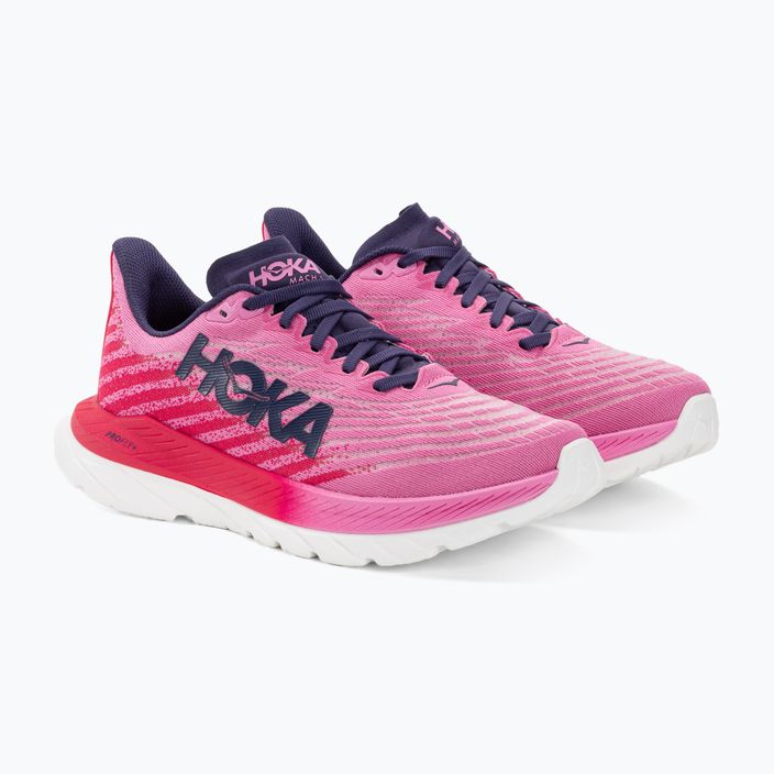Pantofi de alergare pentru femei HOKA Mach 5 zmeură/căpșuni 4