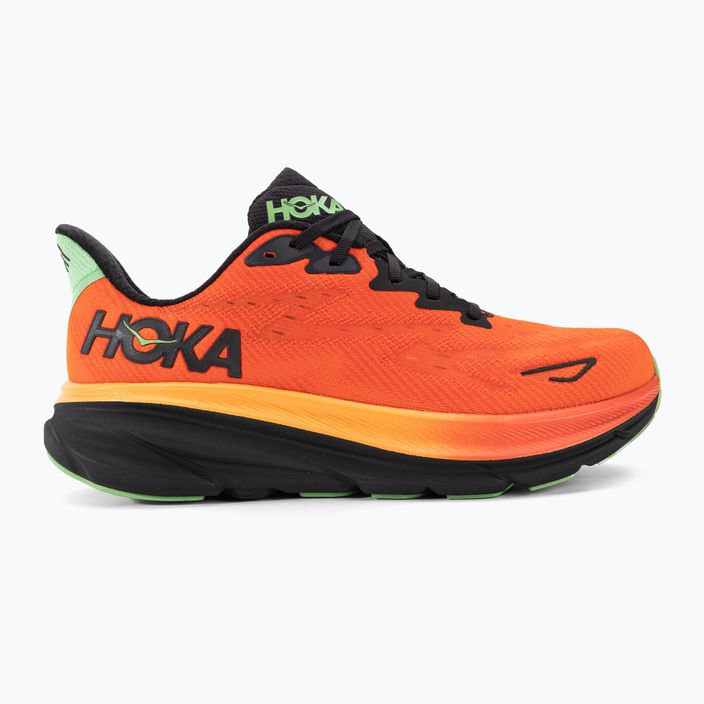 Pantofi de alergare pentru bărbați HOKA Clifton 9 flacără/vibrant orange 2