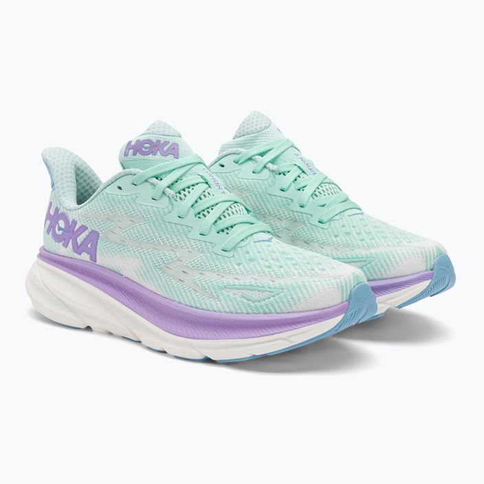 Pantofi de alergare pentru femei HOKA Clifton 9 sunlit ocean/lilac mist 4