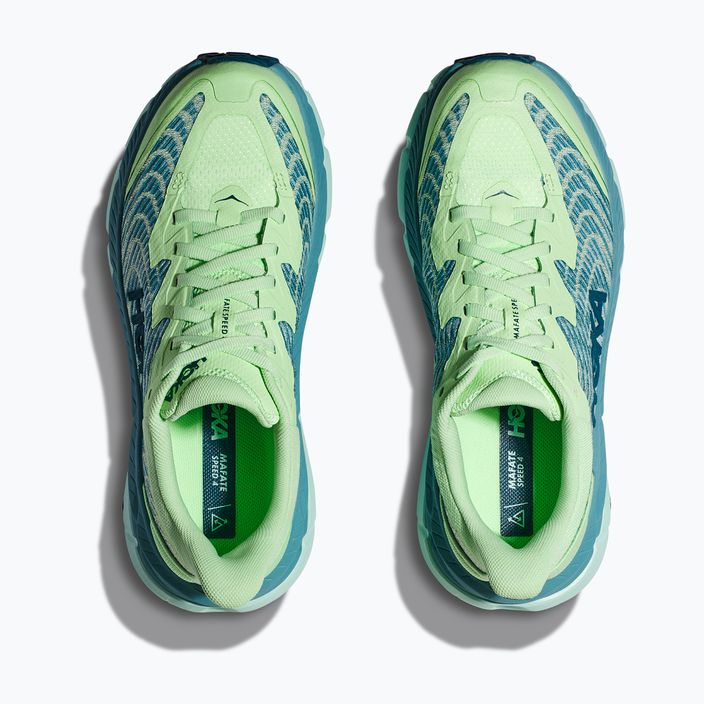 Pantofi de alergare pentru femei HOKA Mafate Speed 4 lime glow/ocean mist 16
