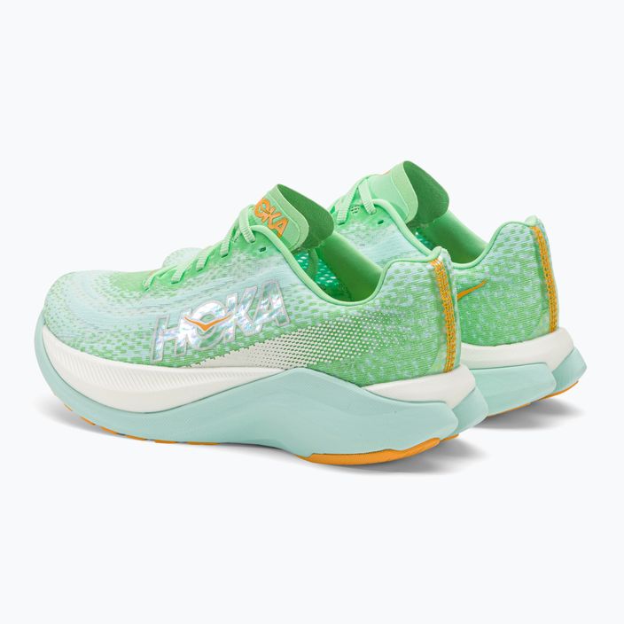 Pantofi de alergare pentru femei HOKA Mach X lime glow/sunlit ocean 3