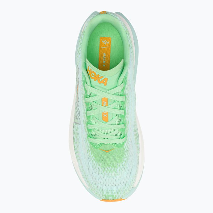 Pantofi de alergare pentru femei HOKA Mach X lime glow/sunlit ocean 6