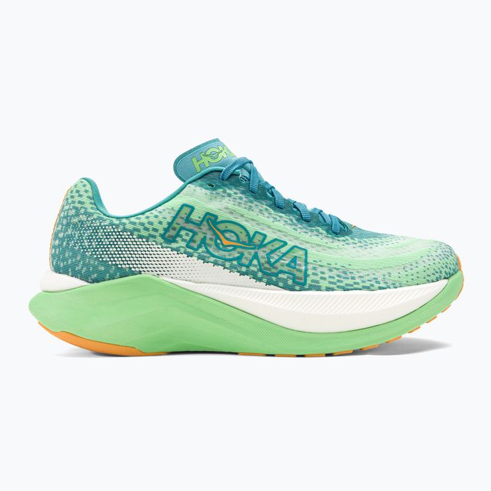 Pantofi de alergare pentru bărbați HOKA Mach X ocean mist/lime glow 2