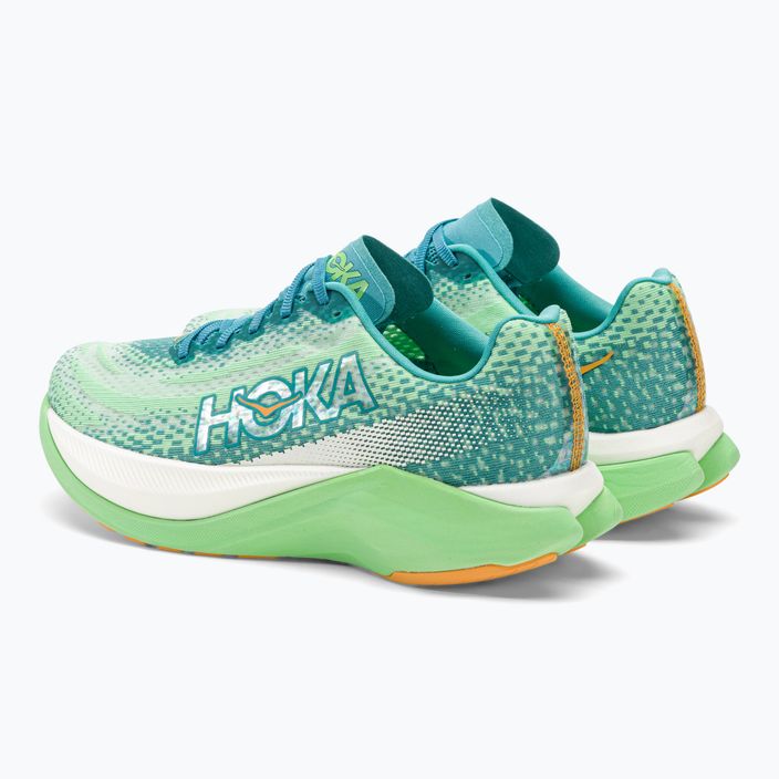Pantofi de alergare pentru bărbați HOKA Mach X ocean mist/lime glow 3