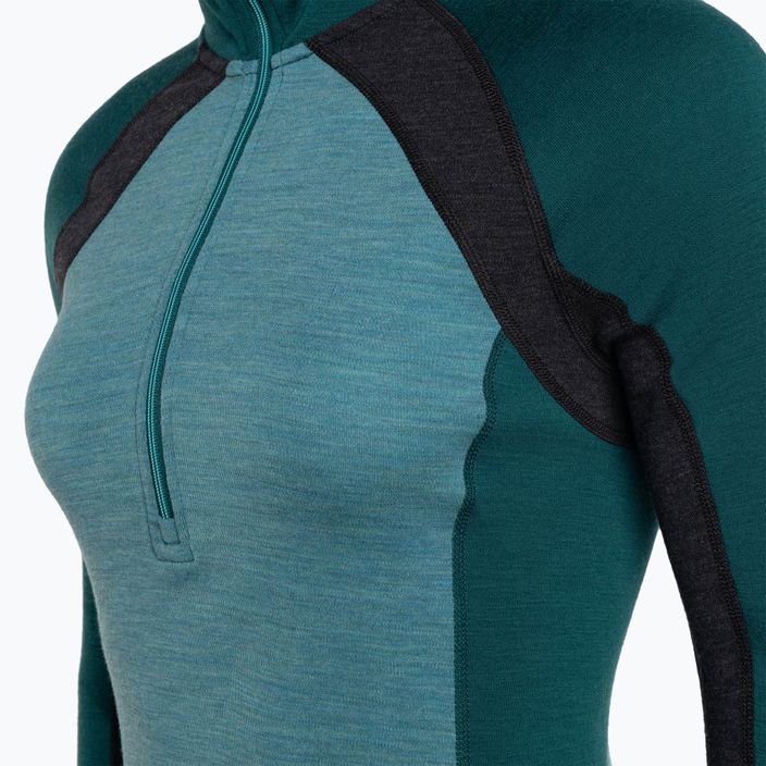 Bluză termoactivă pentru femei Smartwool Merino Baselayer 1/2 Zip Boxed cascade green heather 3