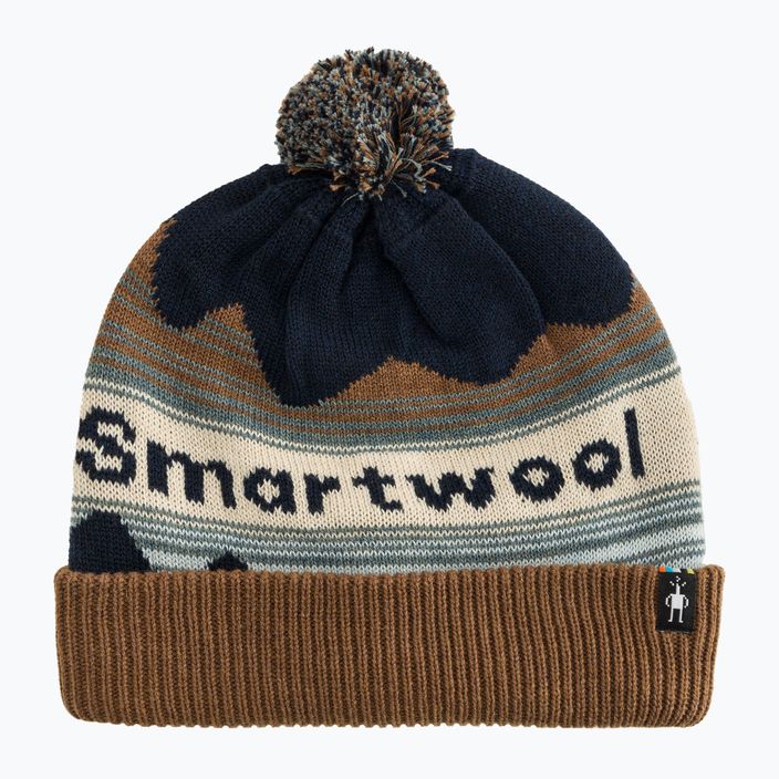 Smartwool Knit Knit Winter Pattern POM beanie Deep Navy Heather heather 5