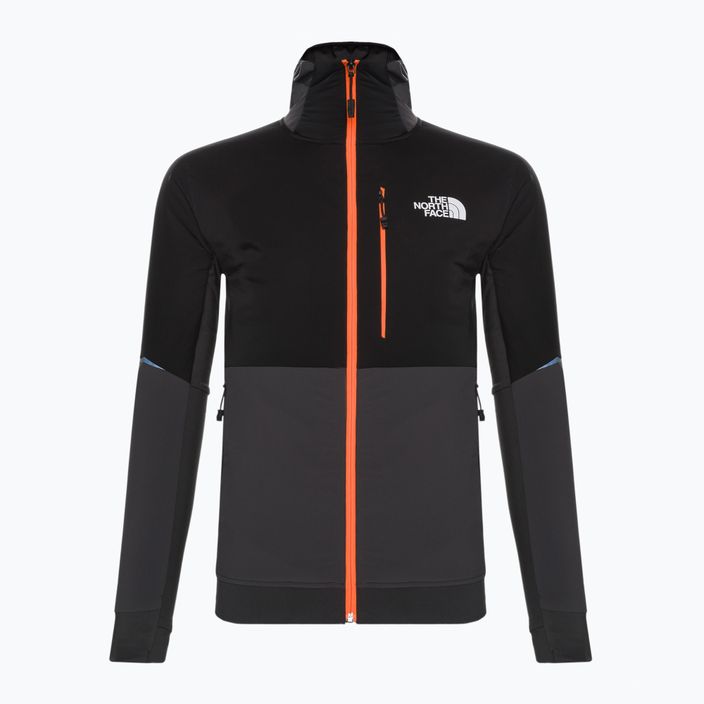 Jachetă de schi pentru bărbați The North Face Dawn Turn Hybrid Ventrix Hoodie asfalt gri/negru/portocaliu șocant 6