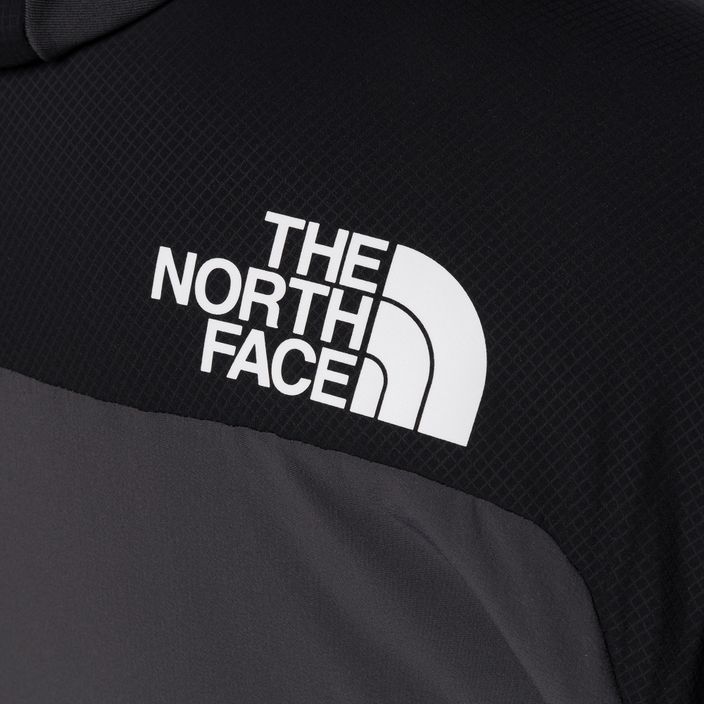 Jachetă de schi pentru bărbați The North Face Dawn Turn Hybrid Ventrix Hoodie asfalt gri/negru/portocaliu șocant 11