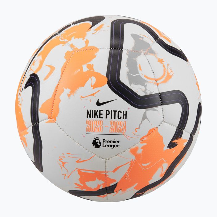 Minge de fotbal Nike Premier League Pitch white/total orange/black mărime 5 6