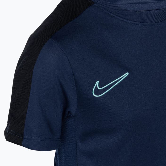 Tricou de fotbal pentru copii Nike Dri-Fit Academy23 midnight navy/black/hyper turquoise 3