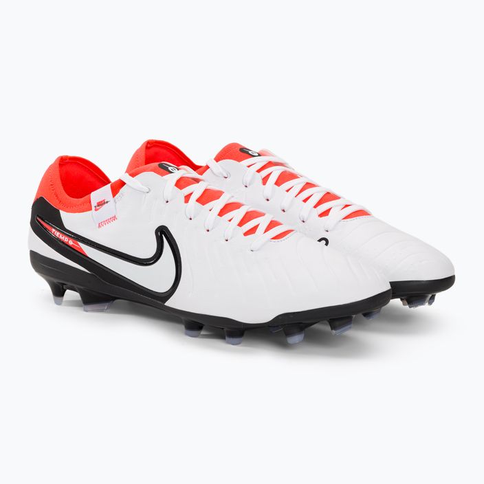 Încălțăminte de fotbal Nike Tiempo Legend 10 Pro FG white/black/bright crimson 4