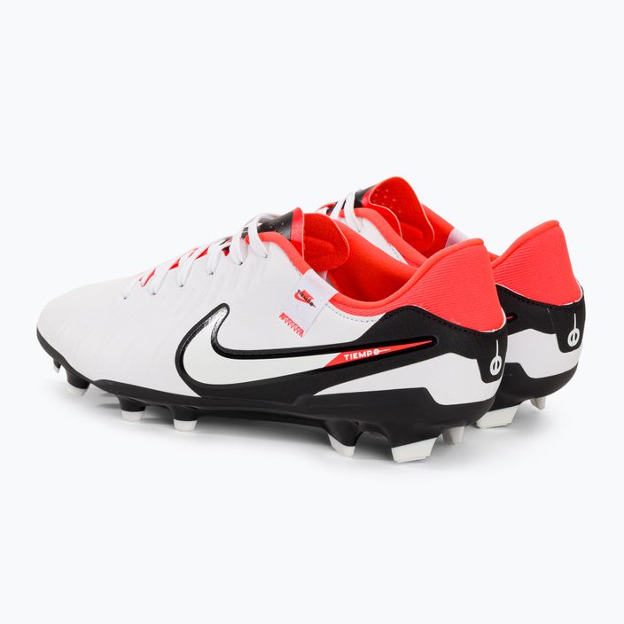 Încălțăminte de fotbal Nike Tiempo Legend 10 Academy MG white/black/bright crimson 3