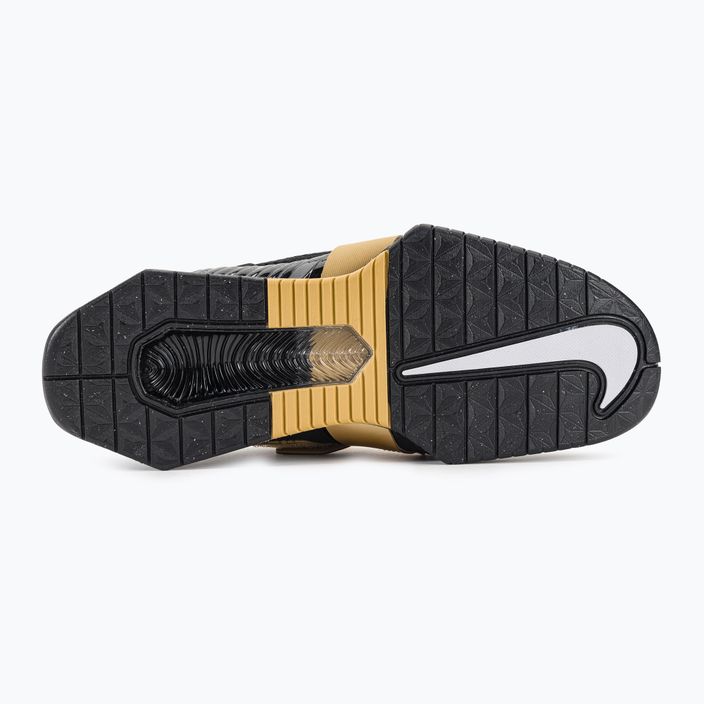 Nike Romaleos 4 negru / aur metalic alb alb haltere pantof de ridicare a greutății 5