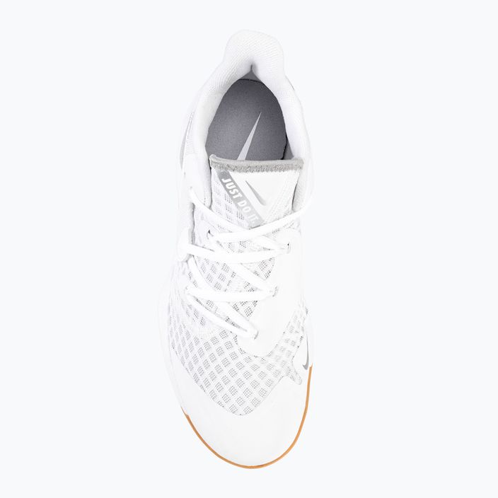 Pantofi de volei Nike Zoom Hyperspeed Court SE alb/argintiu metalic din cauciuc 6