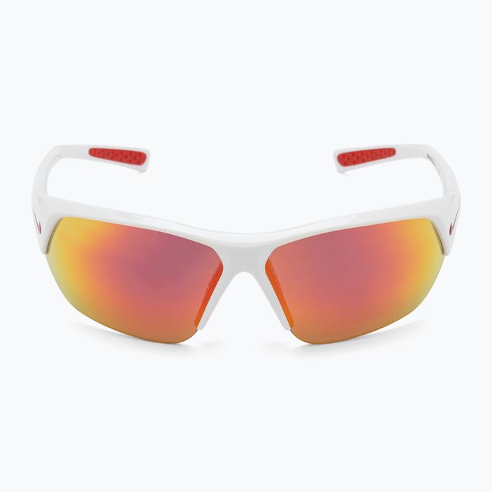 Ochelari de soare pentru bărbați Nike Skylon Ace alb/gri cu oglindă roșie 3