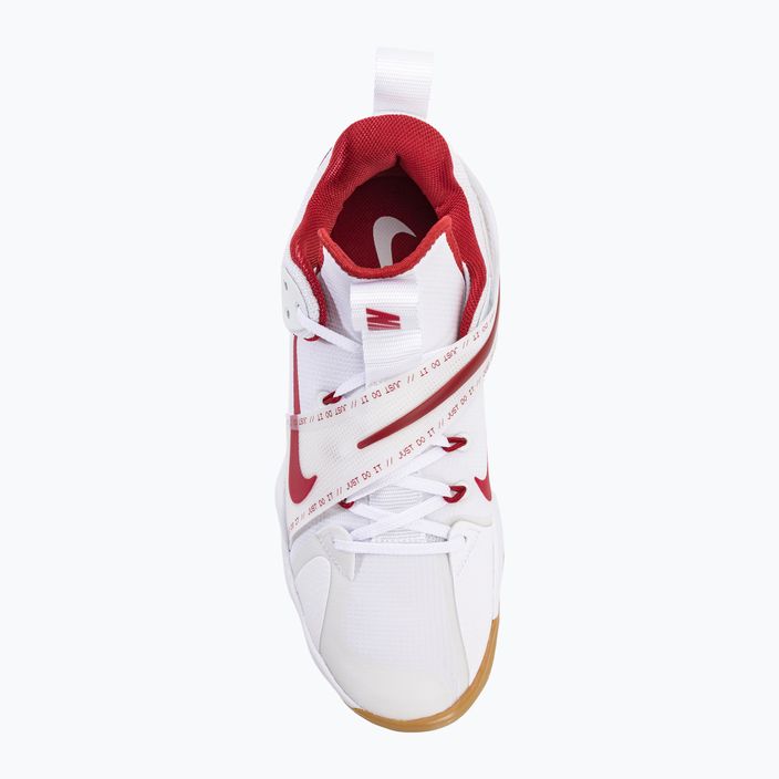 Pantofi de volei pentru bărbați Nike React Hyperset SE alb/team crimson alb alb 6