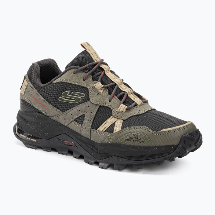 Pantofi de trekking Skechers Arch Fit Trail Air olive/negru pentru bărbați