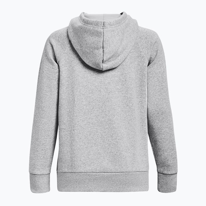 Bluză pentru femei Under Armour Rival Fleece Hoodie mod gray light heather/white 6