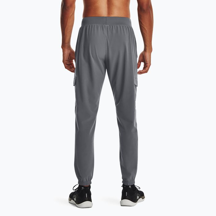 Pantaloni pentru bărbați Under Armour Stretch Woven Cargo pitch gray/black 3