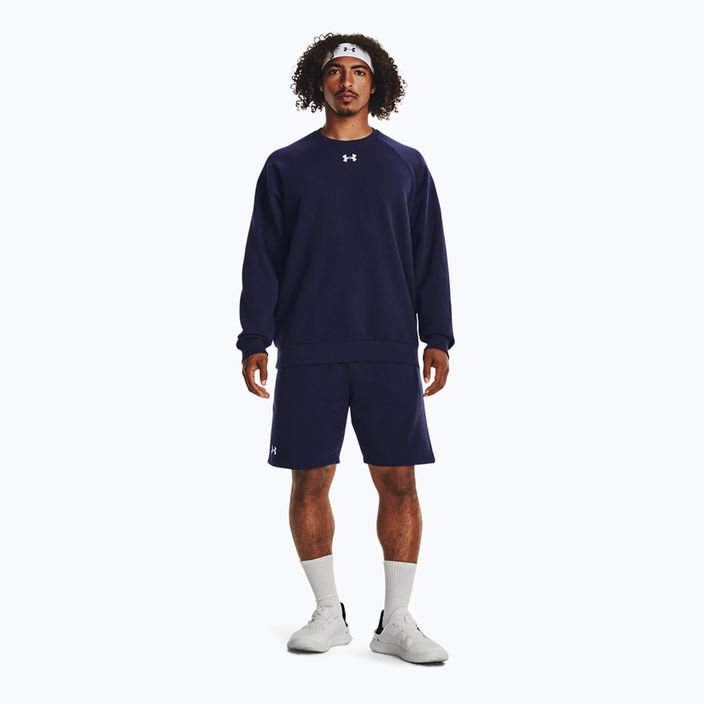 Bluză pentru bărbați Under Armour Rival Fleece Crew midnight navy/white 2