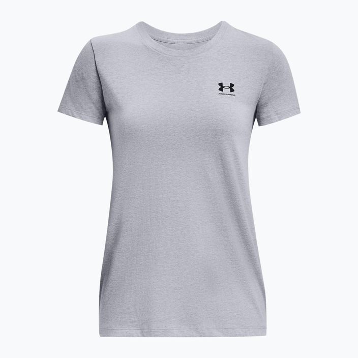 Under Armour Sportstyle LC tricou pentru femei oțel heather deschis/negru 4
