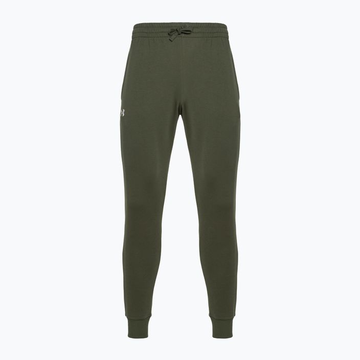 Pantaloni de antrenament pentru bărbați Under Armour Rival Fleece Joggers marină de la verde/alb 4