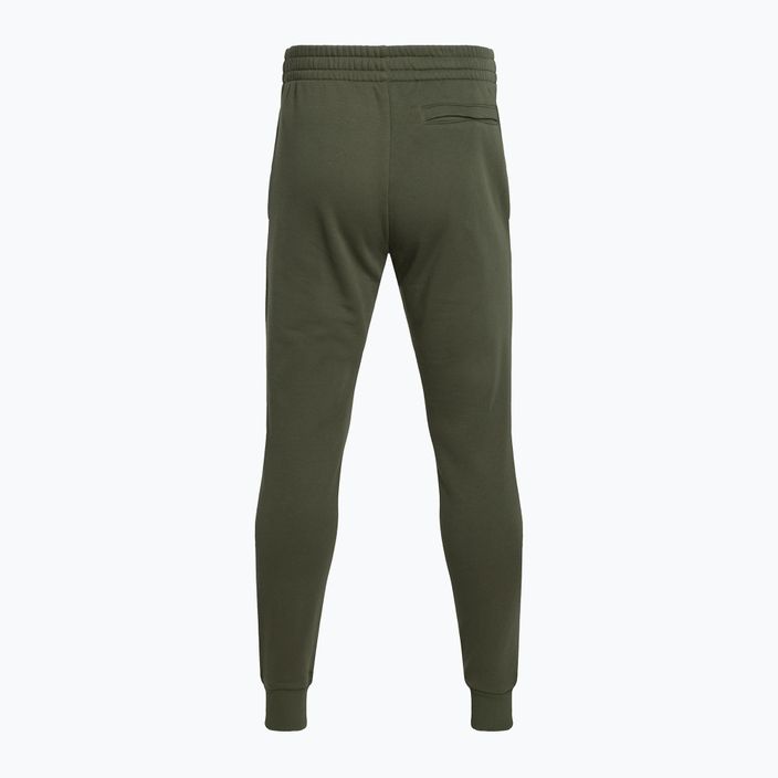 Pantaloni de antrenament pentru bărbați Under Armour Rival Fleece Joggers marină de la verde/alb 5