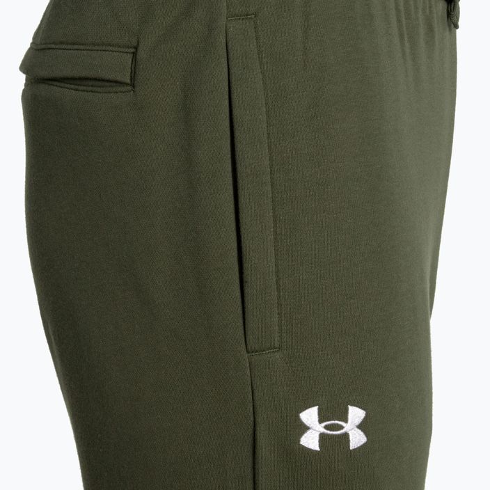 Pantaloni de antrenament pentru bărbați Under Armour Rival Fleece Joggers marină de la verde/alb 6