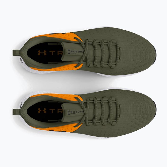 Pantofi de antrenament Under Armour Charged Engage 2 pentru bărbați marină din verde/portocaliu-formulă/negru 13