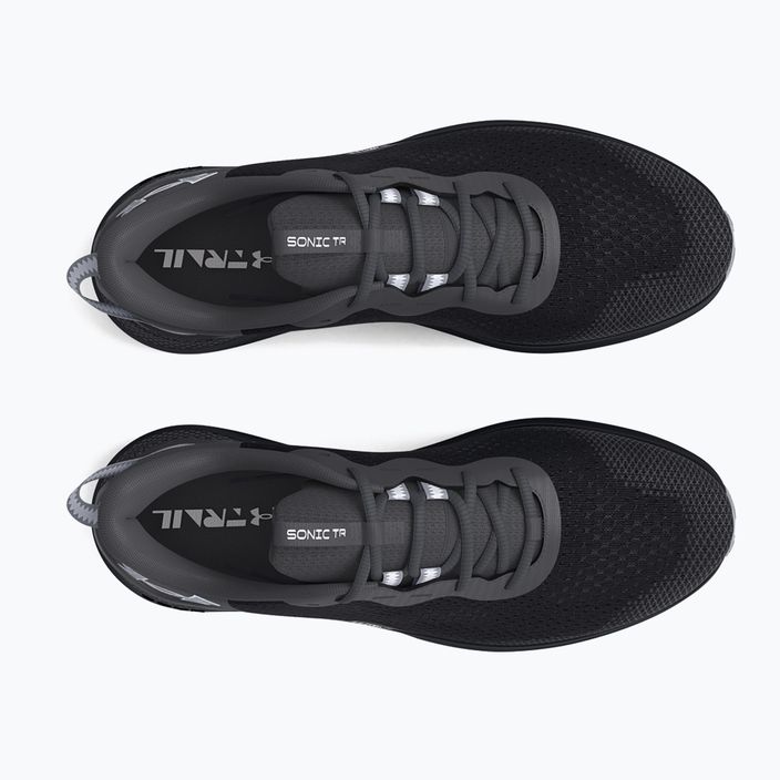 Under Armour Sonic Trail pantofi de alergare pentru bărbați negru/antracit/ oțel 4