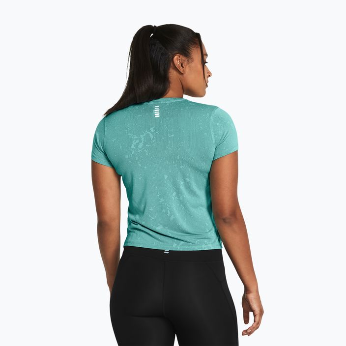 Tricou de alergare pentru femei Under Armour Streaker Splatter radial turquoise/reflective 2
