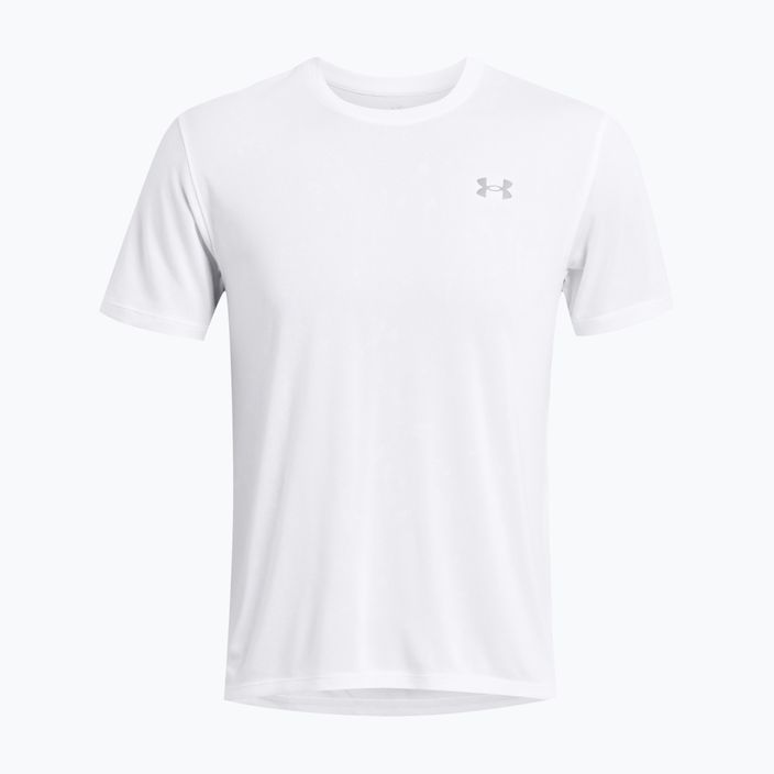 Tricou de alergare pentru bărbați Under Armour Streaker Splatter white/white/reflective 4