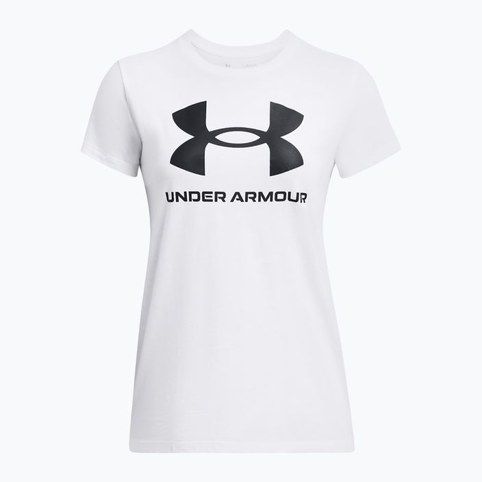 Tricou pentru femei Under Armour Rival Logo alb/negru 3