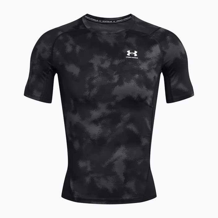 Tricou de antrenament pentru bărbați Under Armour HG Armour Printed black/white 5