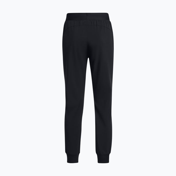 Pantaloni de antrenament pentru femei Under Armour Sport High Rise Woven black/white 8