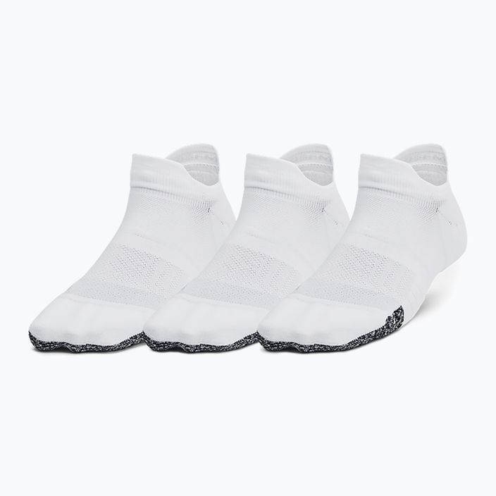 Șosete de antrenament pentru femei Under Armour Breathe NS Tab 3 Pack white/white/halo gray