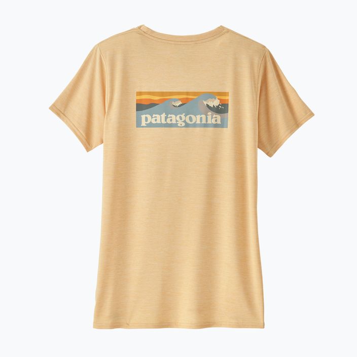 Tricou pentru femei Patagonia Cap Cool Daily Graphic Shirt Waters boardshort logo/sandy melon x-dye 4