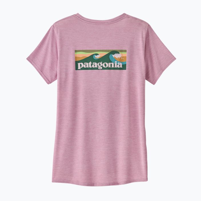 Tricou pentru femei Patagonia Cap Cool Daily Graphic Shirt Waters boardshort logo/milkweed mauve x-dye 4