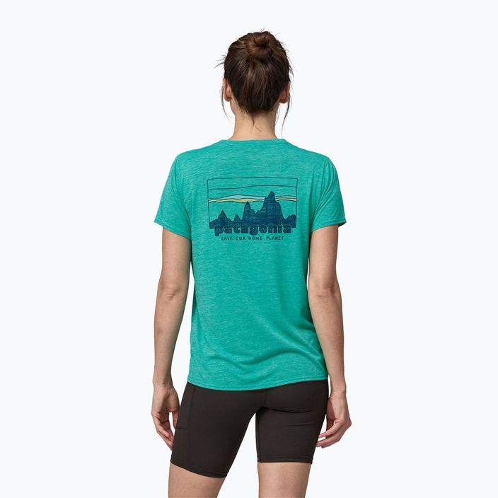 Tricou pentru femei Patagonia Cap Cool Daily Graphic Shirt 73 skyline/subtidal blue x-dye 2