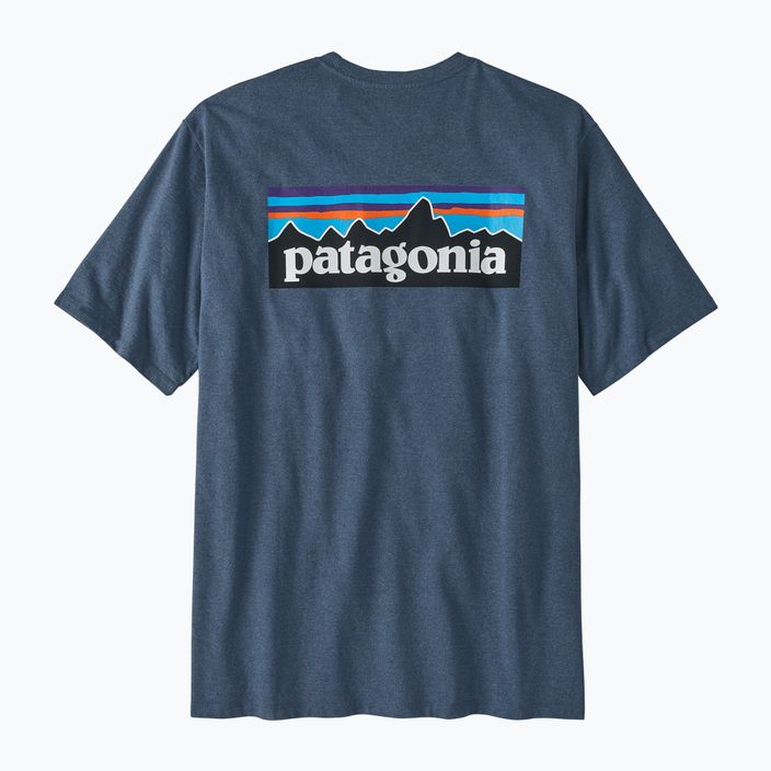 Tricou de trekking pentru bărbați Patagonia P-6 Logo Responsibili-Tee utility blue 4