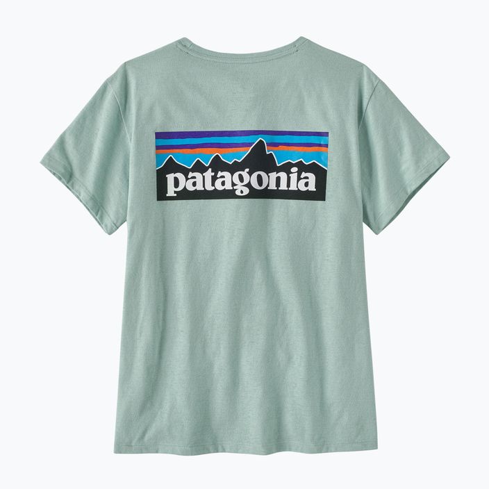 Tricou de trekking pentru femei  Patagonia P-6 Logo Responsibili-Tee wispy green 4