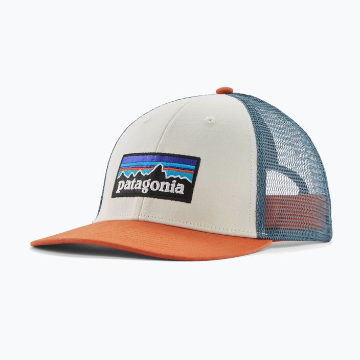 Șapcă Patagonia P-6 Logo LoPro Trucker white w/redtail rust