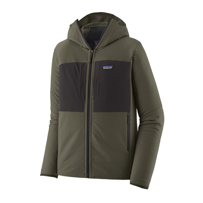 Geacă softshell pentru bărbați  Patagonia R2 TechFace Hoody pine needle green 2