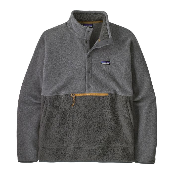 Bluză de trekking pentru bărbați Patagonia Retro Pile 1/2 Snap P/O forge grey 2