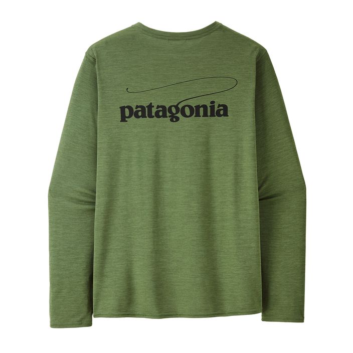 Longsleeve pentru bărbați Patagonia Cap Cool Daily Graphic Shirt-Waters casting logo/terrain green x-dye 2