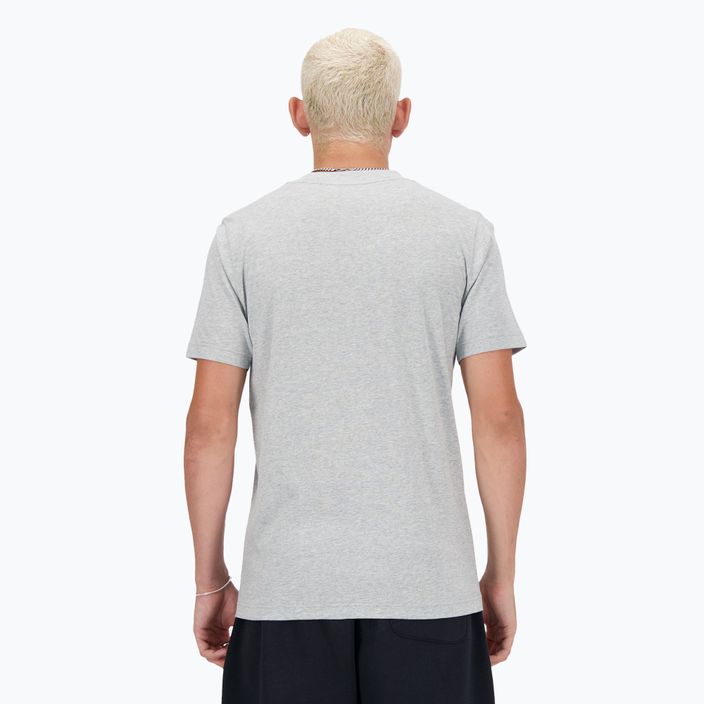 Tricou pentru bărbați New Balance Stacked Logo athletic grey 4